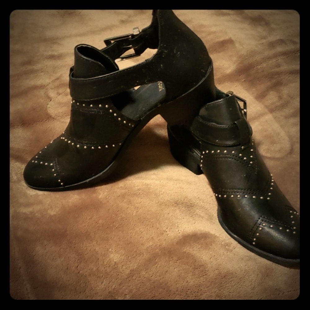 Black studded Booties